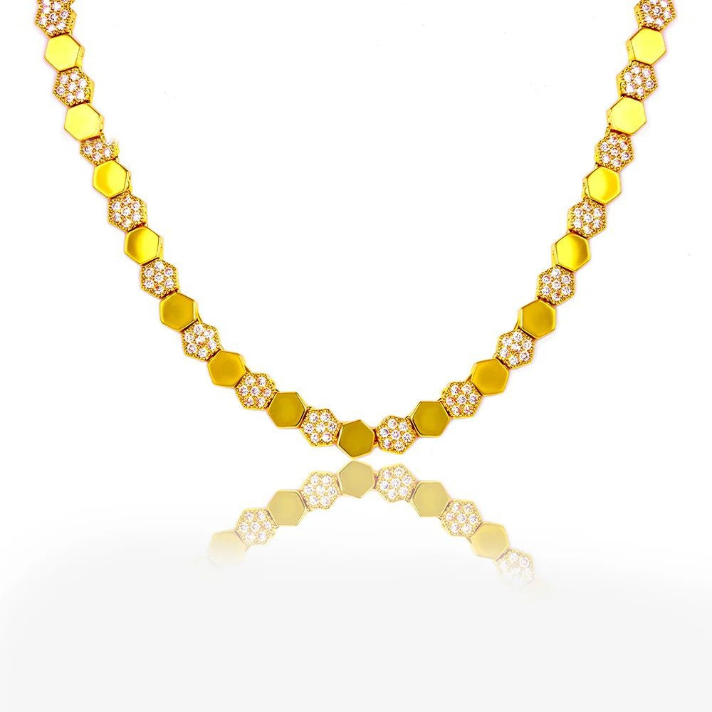 Colar Riviera | Banho Dourado