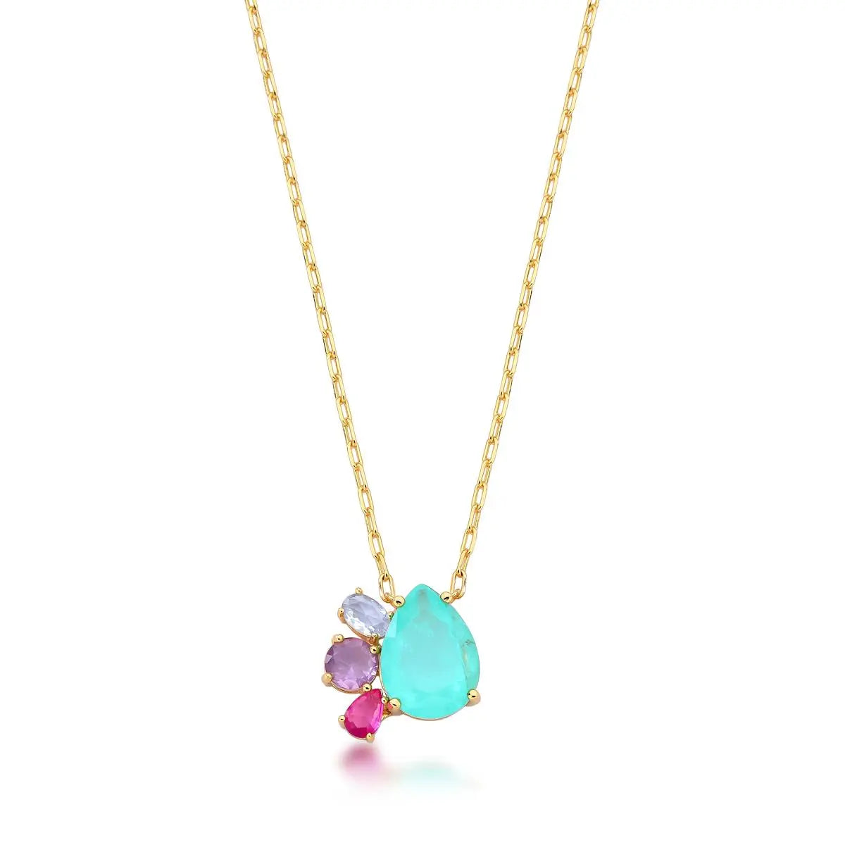 Conjunto Gota Turmalina | Ouro 18k