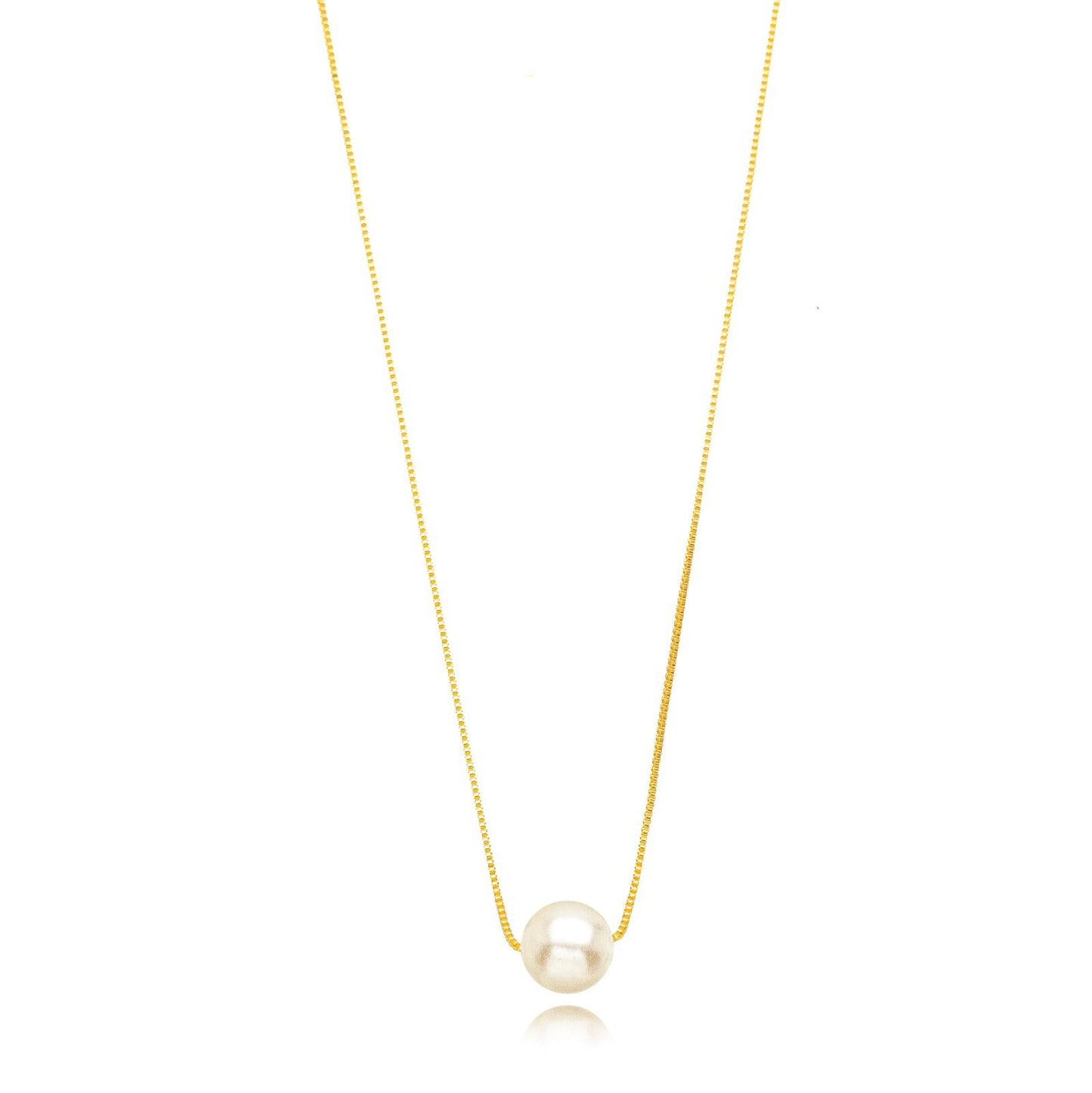 Colar Pérola | Banho Dourado