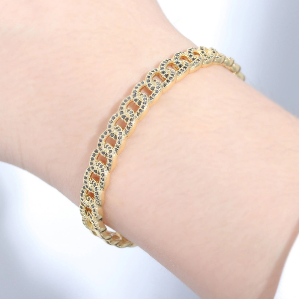 Pulseira Bracelete Elos | Prata 925