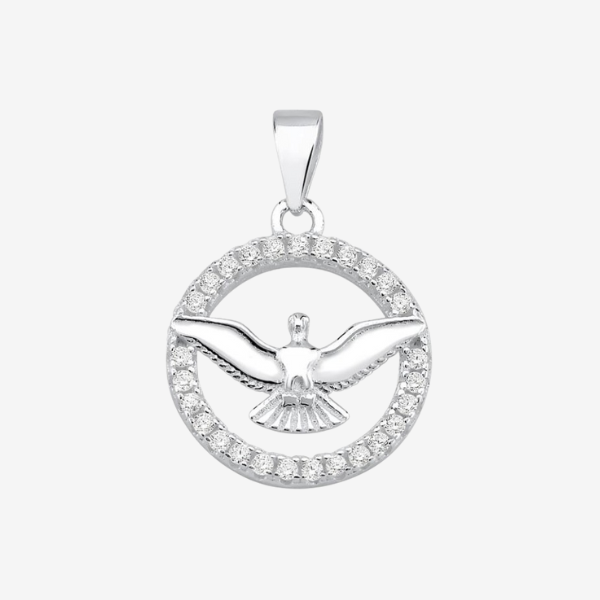 Pingente Medalha Espírito Santo | Prata 925