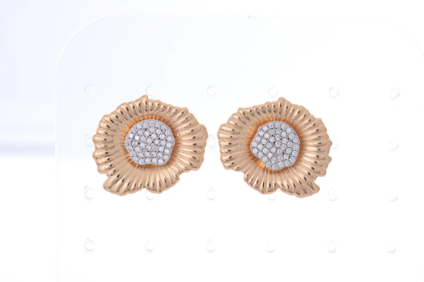 Brinco Pêndulo Retangular Trabalhado Vazado | Ouro 18k