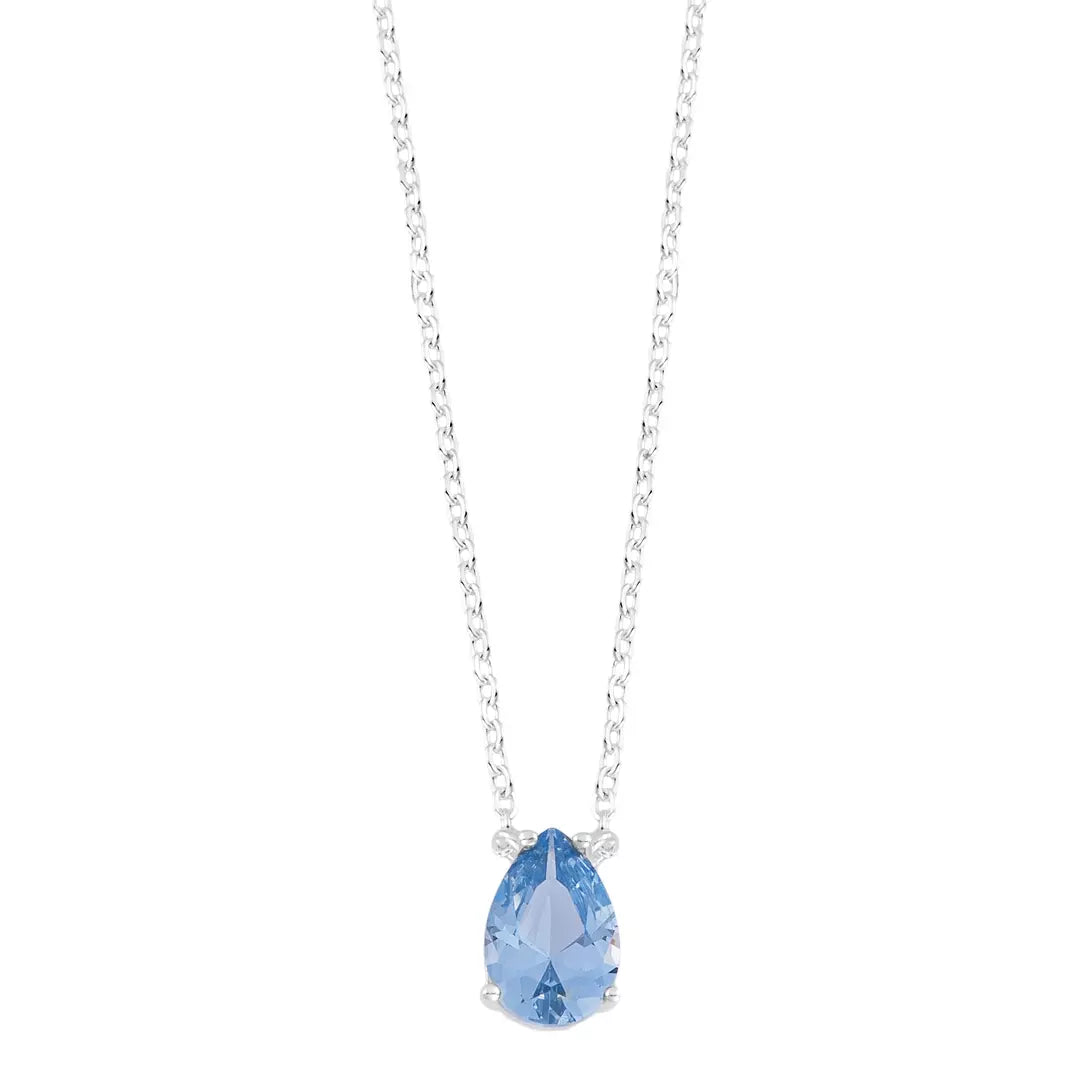 Colar Gota Aquamarine | Prata 925
