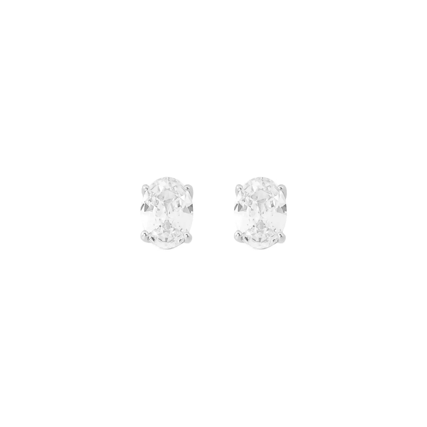 Brinco Oval Gota | Prata 925