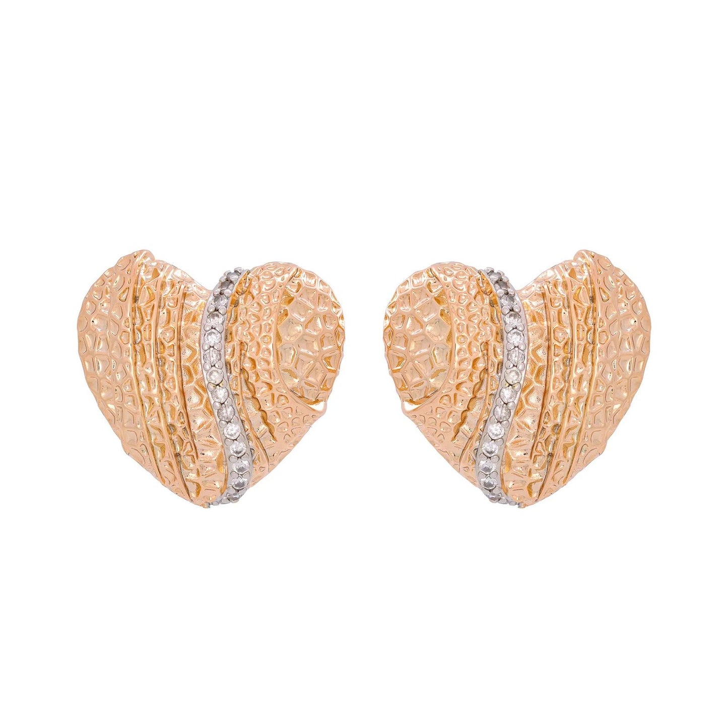 Brinco Coração | Banho de Ouro