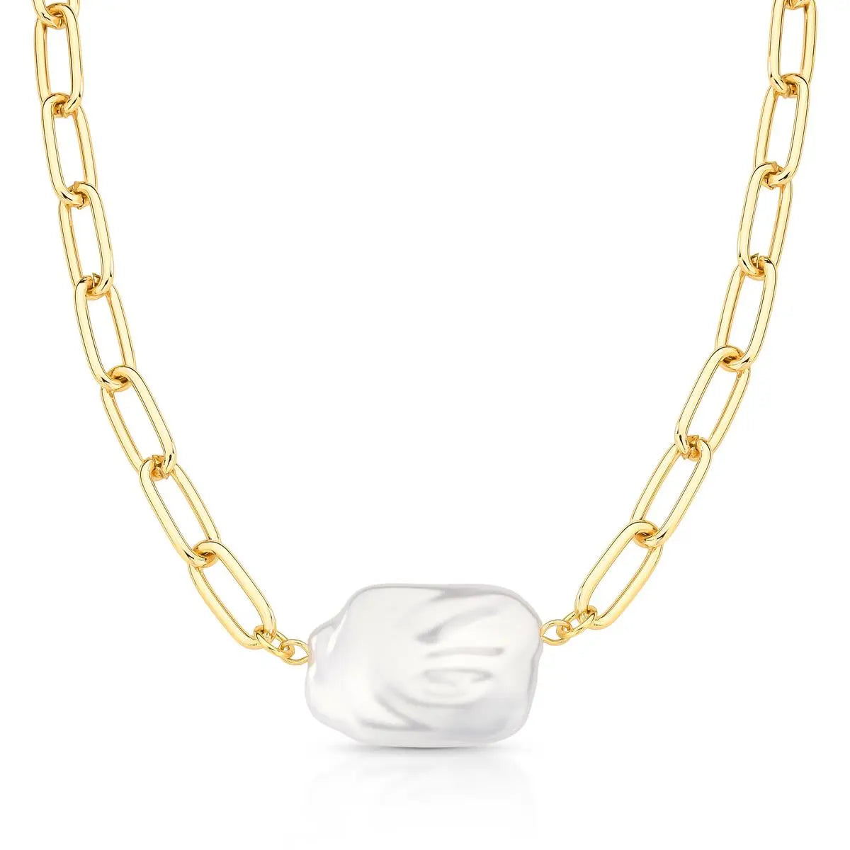 Conjunto Pérola Retangular | Ouro 18k