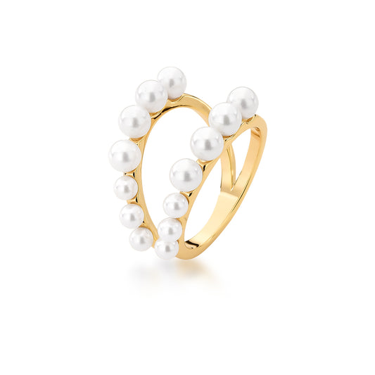 ANEL DUPLO COM ELOS GROUMET VAZADO