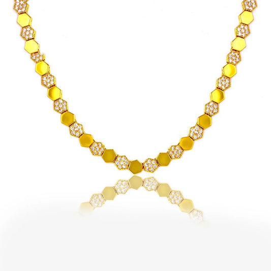 Colar Riviera | Banho Dourado