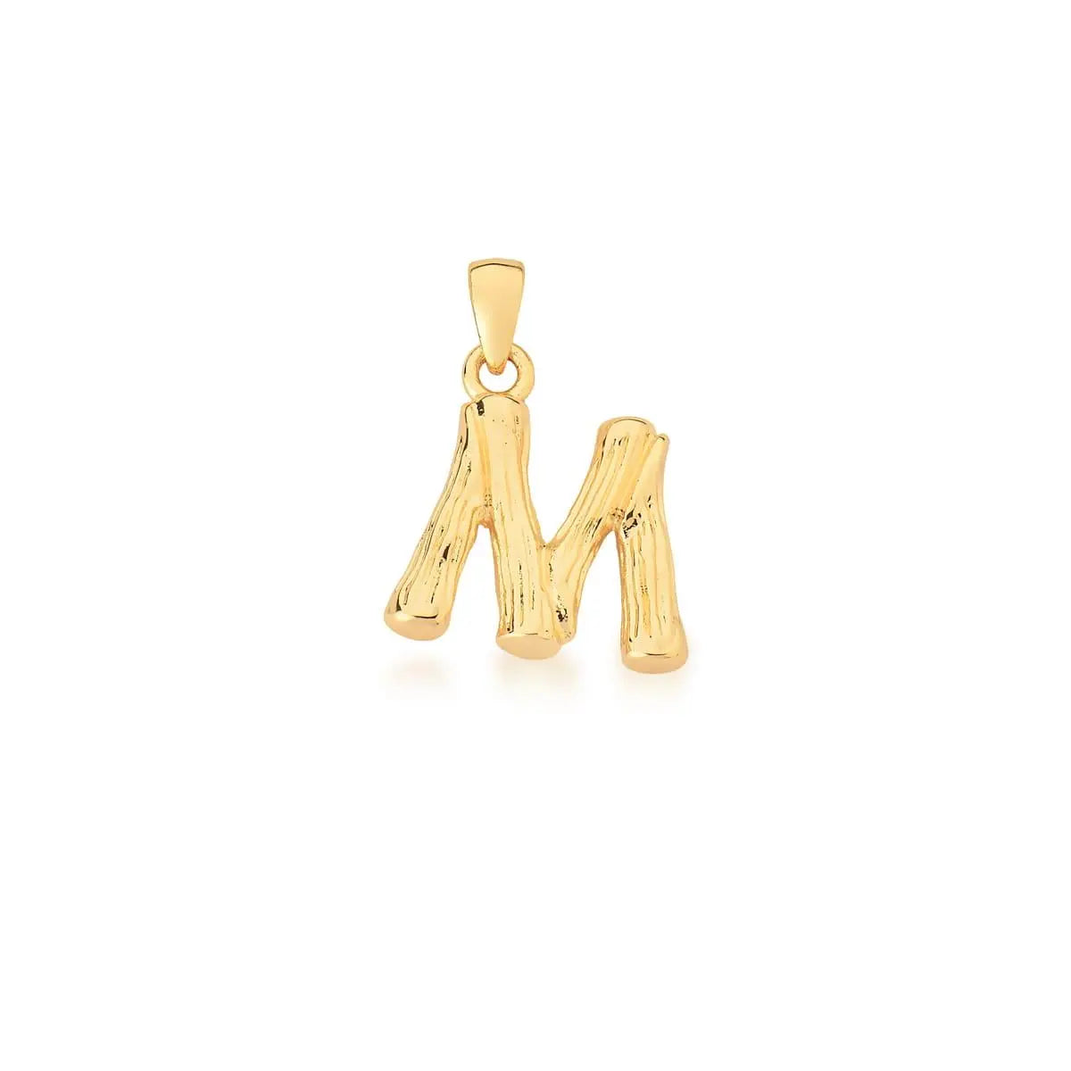 Pingente Letra Liso e Trabalhado | Ouro 18k