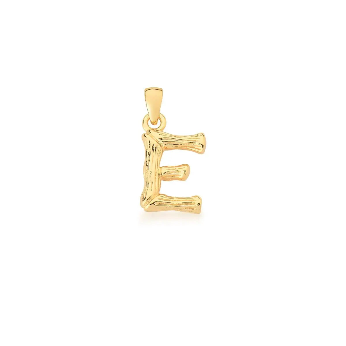 Pingente Letra Liso e Trabalhado | Ouro 18k