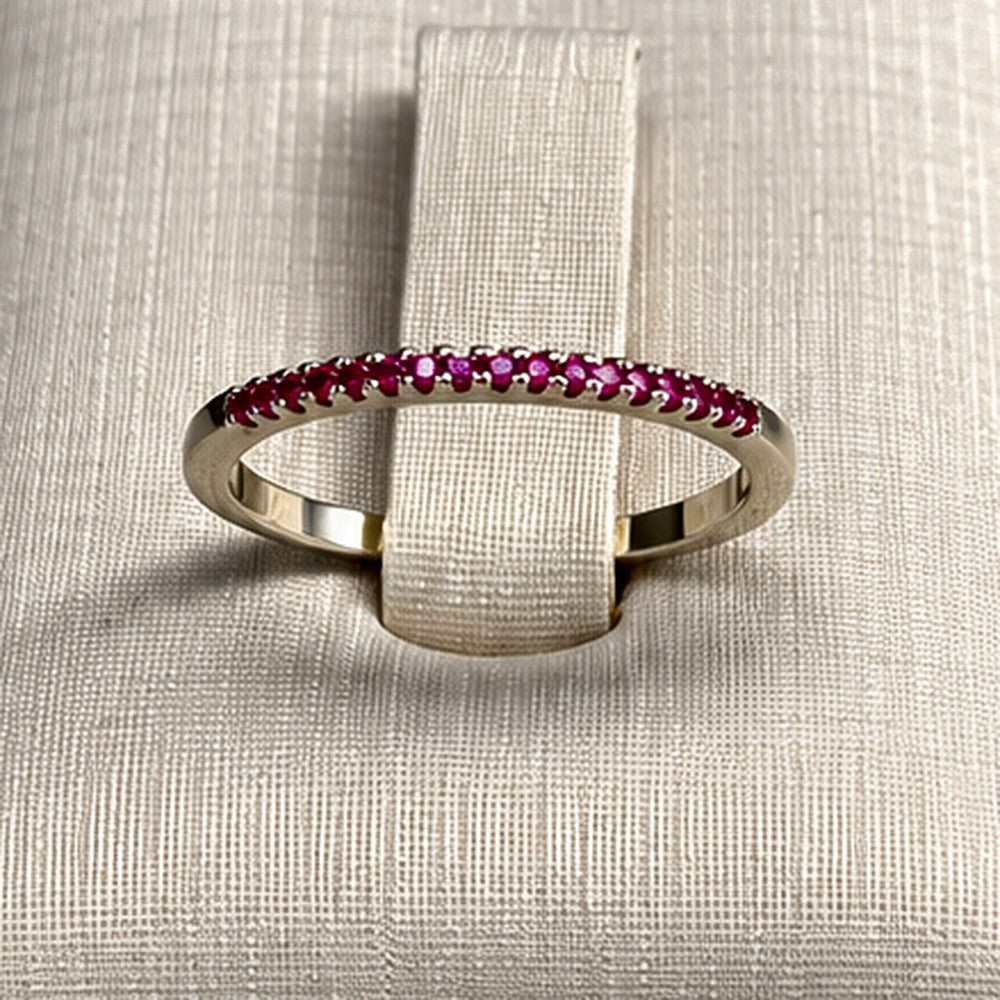 Anel Rosa Cravejado