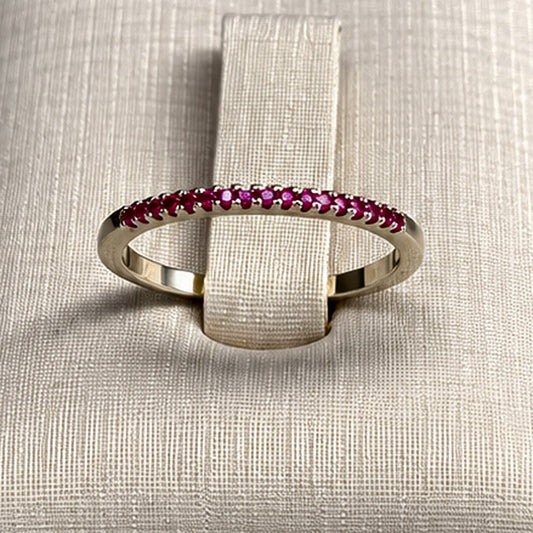 Anel Rosa Cravejado
