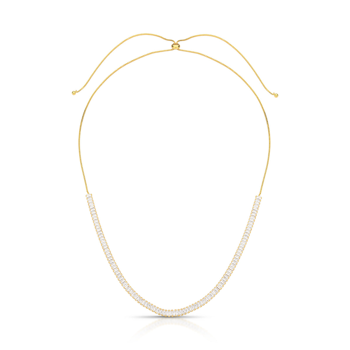 Colar Shambala Cristal Retangular | Ouro 18k