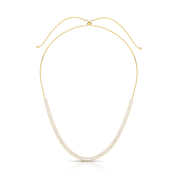 COLAR SHAMBALA COM CRISTAL RETANGULAR