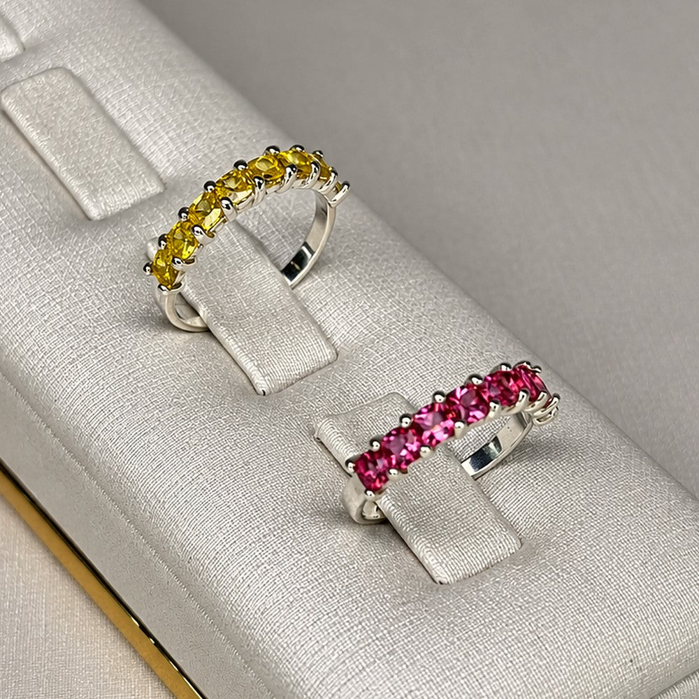 Anel Princesa Rosa e Amarelo