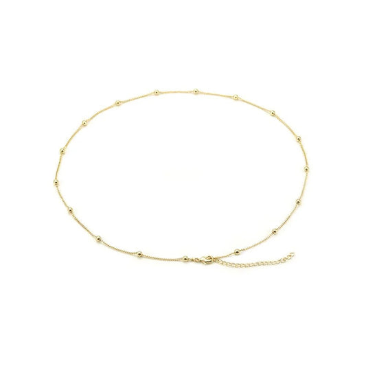 Colar Estelar com Esferas | Banho de Ouro 18k