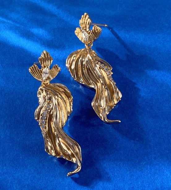 Brinco Ornamental | Banho Dourado