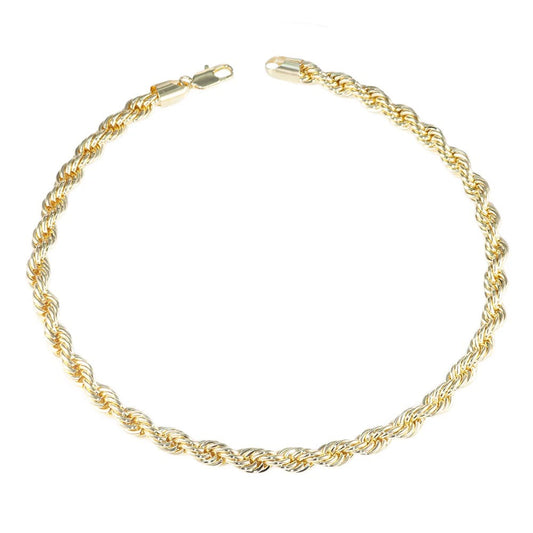 Pulseira Cordão Baiano | Banho de Ouro 18k - vista frontal