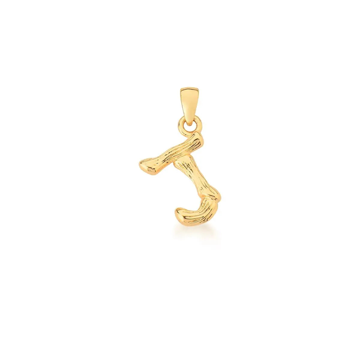 Pingente Letra Liso e Trabalhado | Ouro 18k