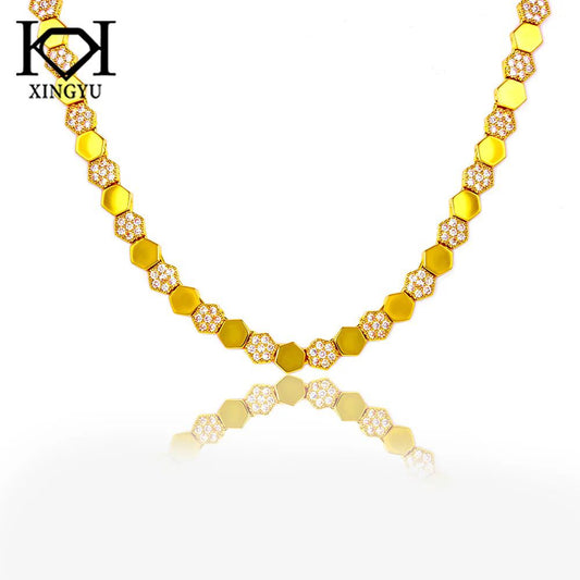 Colar Riviera | Banho Dourado