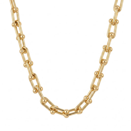 Colar Elos Inspiração | Banho de Ouro 18k