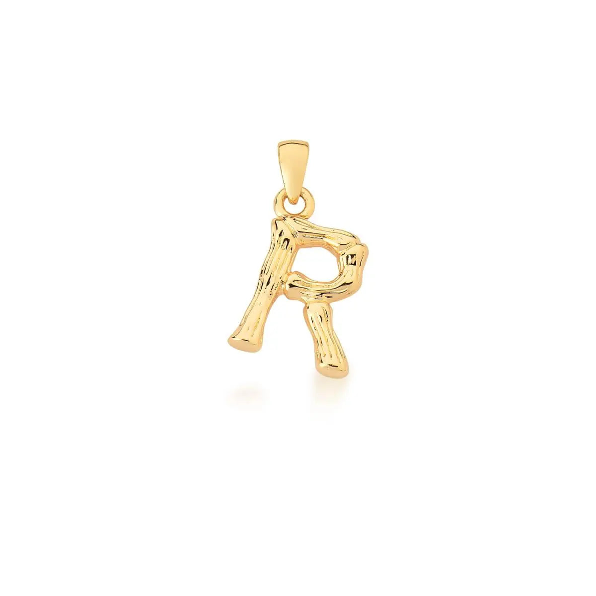 Pingente Letra Liso e Trabalhado | Ouro 18k