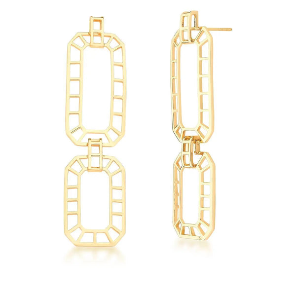 BRINCO PÊNDULO RETANGULAR TRABALHADO VAZADO