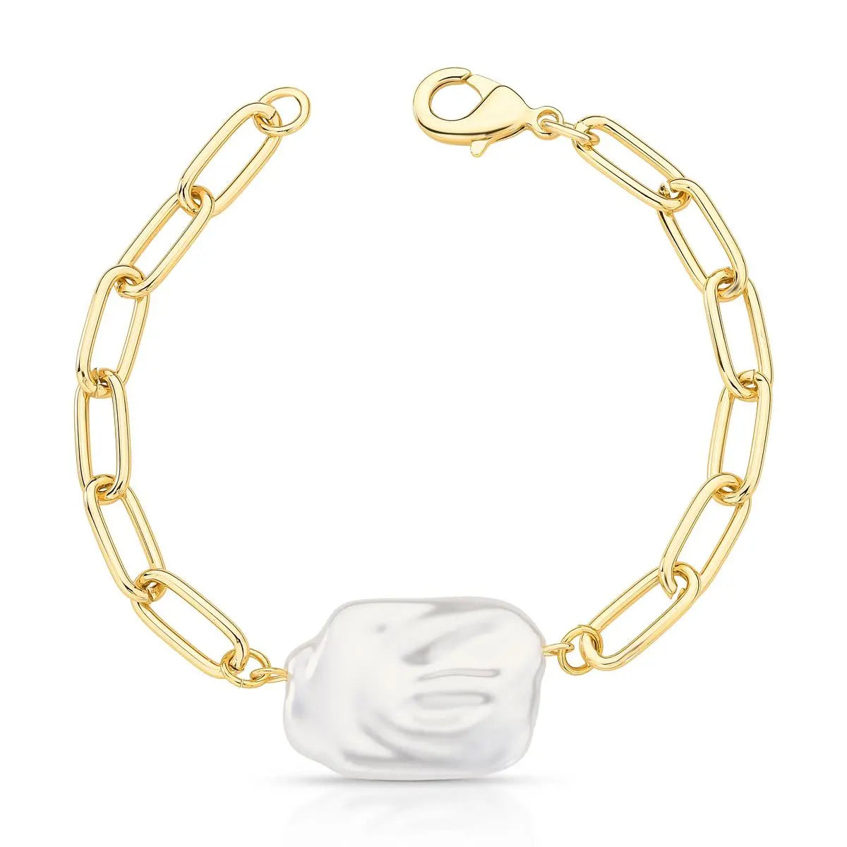 Conjunto Pérola Retangular | Ouro 18k