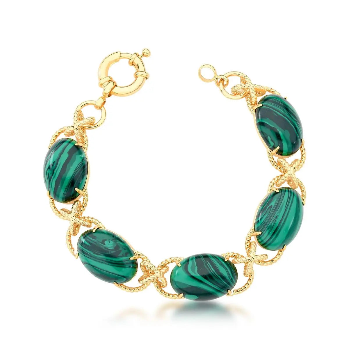 Conjunto Cristais Ovais Completo | Ouro 18k