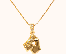 Colar Letra Personalizada | Banho Dourado
