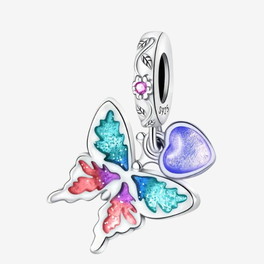 Berloque Borboleta Brilha no Escuro | Prata 925