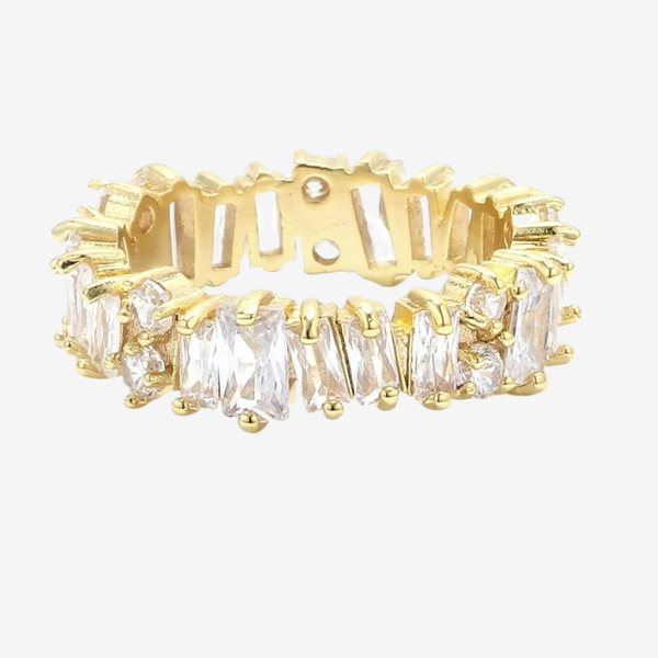 Anel Cristal | Ouro 18K