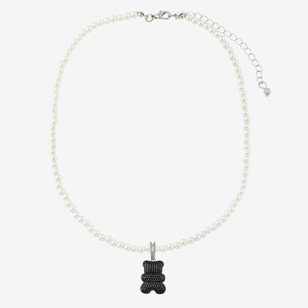 Colar Urso Pérola Negra