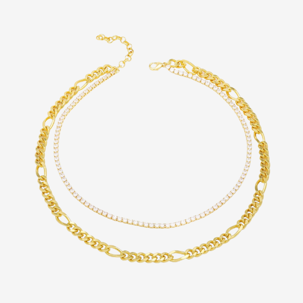 Colar Duplo Luxo | Ouro 18k