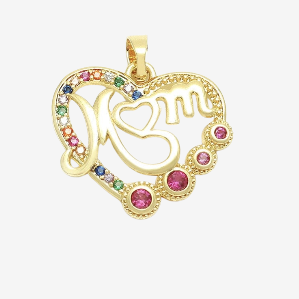 Colar Coração Mãe | Ouro 18k