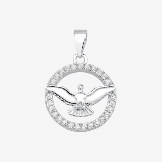 Pingente Medalha Espírito Santo | Prata 925