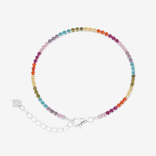 Pulseira Riviera Colorida | Ouro 18k