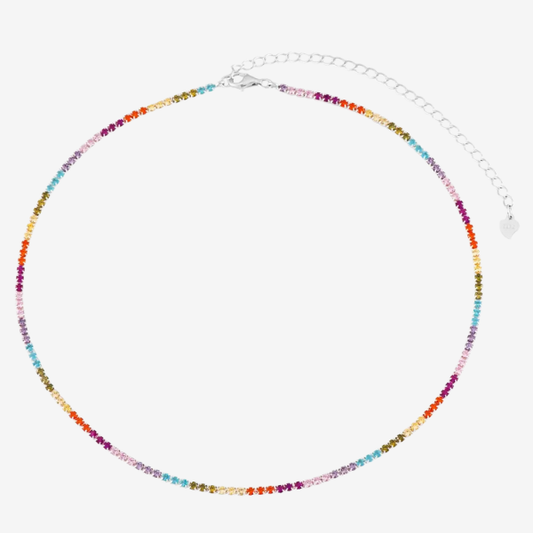 Colar Riviera Colorido | Ouro 18k