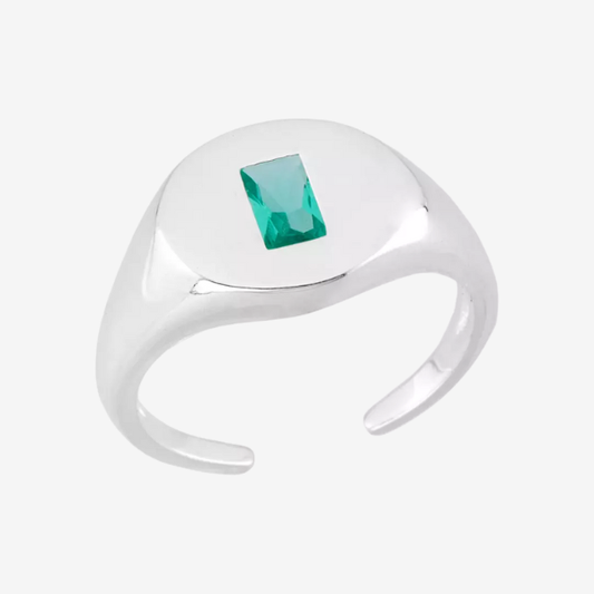 Anel Dedinho Turmalina Regulável