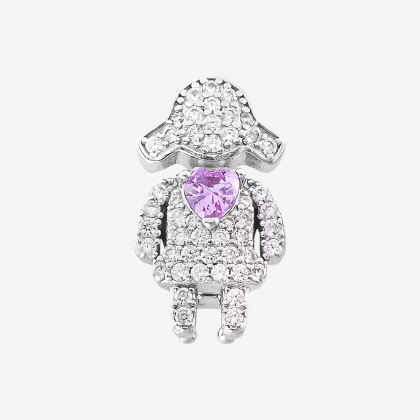 Pingente Charm Riviera Menina e Menino | Prata 925
