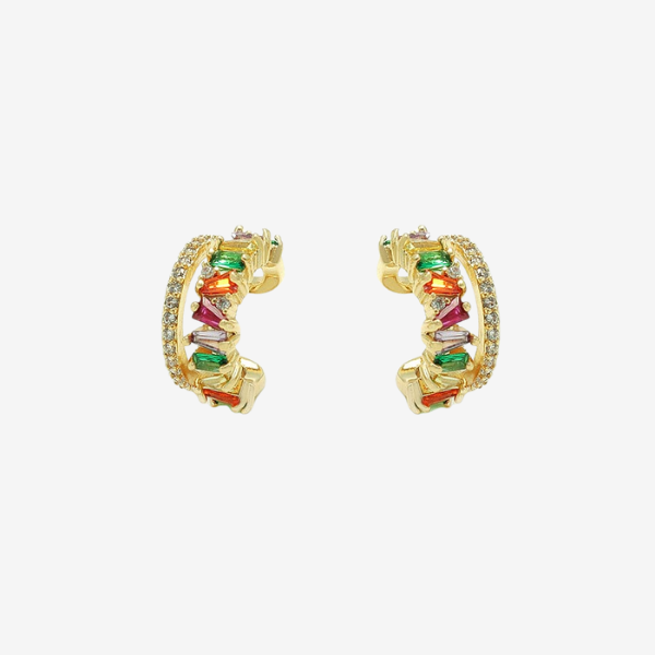 Brinco Piercing Fake Vidrilhos | Ouro 18k
