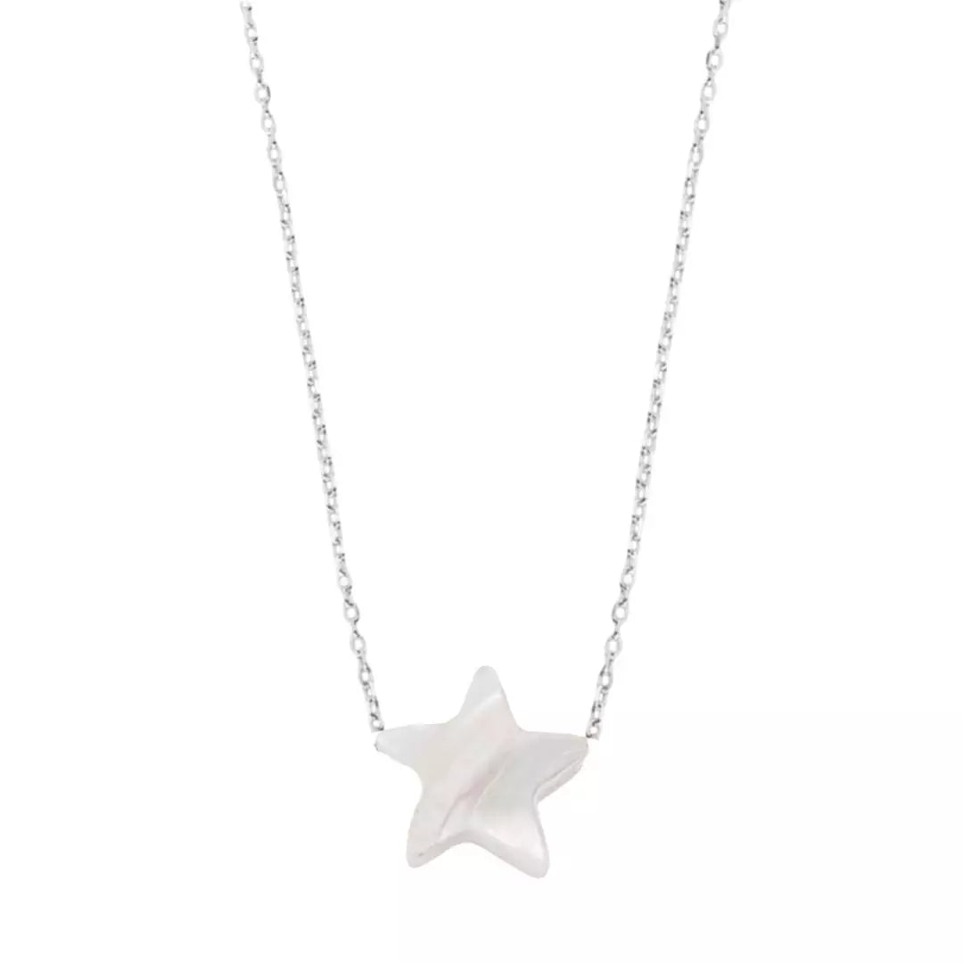 Colar Estrela Madrepérola | Prata 925