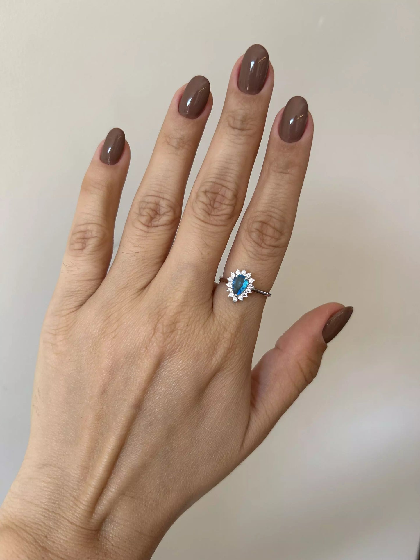 ANEL cravejado gota azul