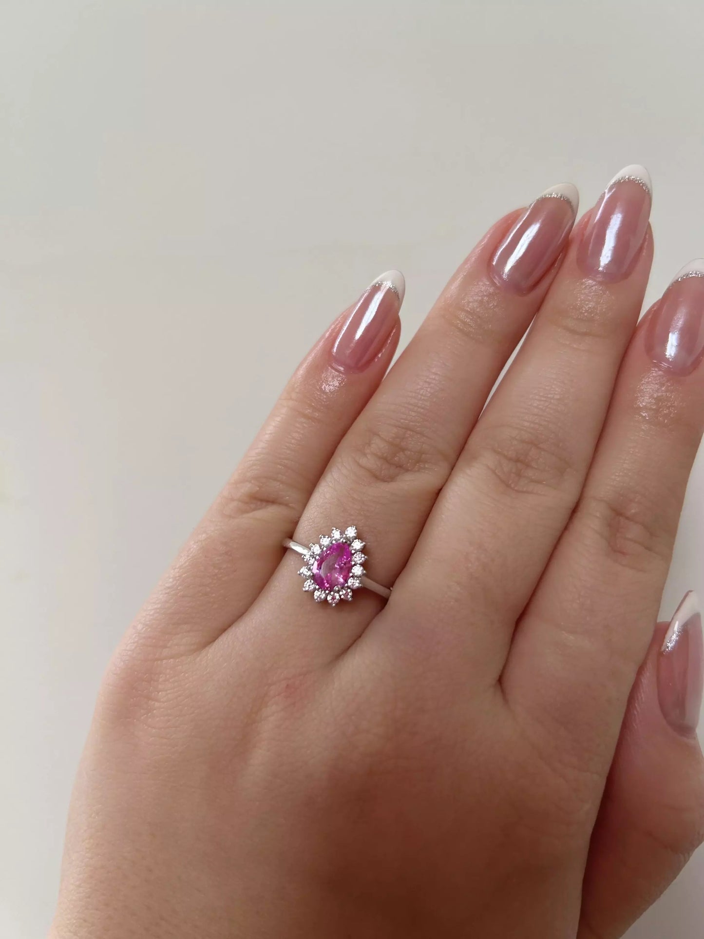 ANEL cravejado gota pink