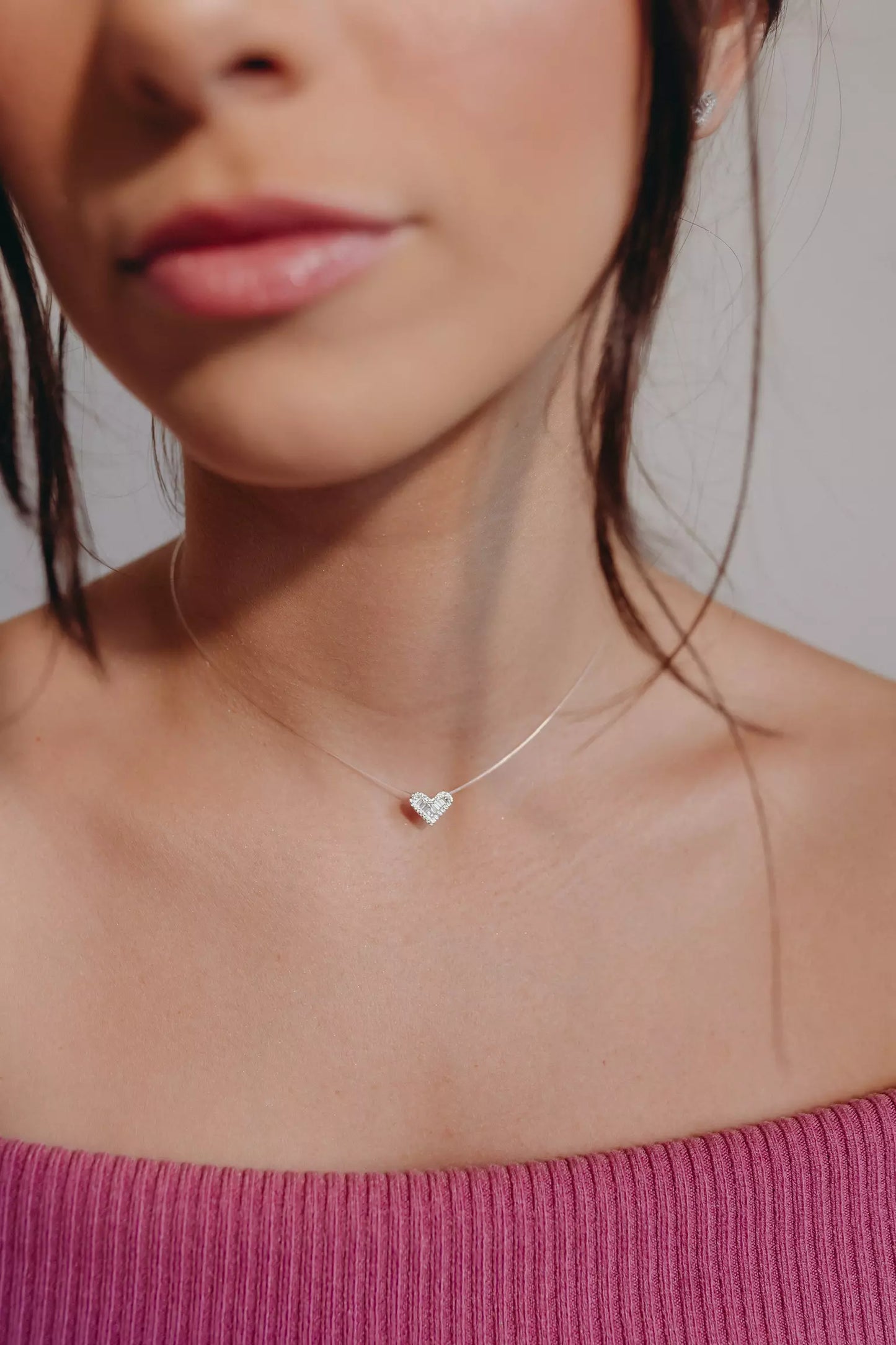 Conjunto Coração Lapidação | Prata 925