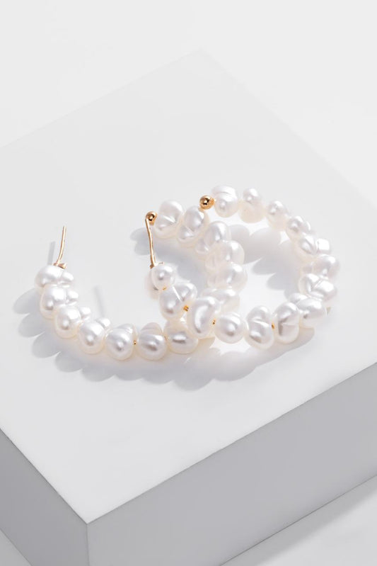 Brinco Pérola | Banho de Ouro