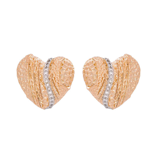 Brinco Coração | Banho de Ouro