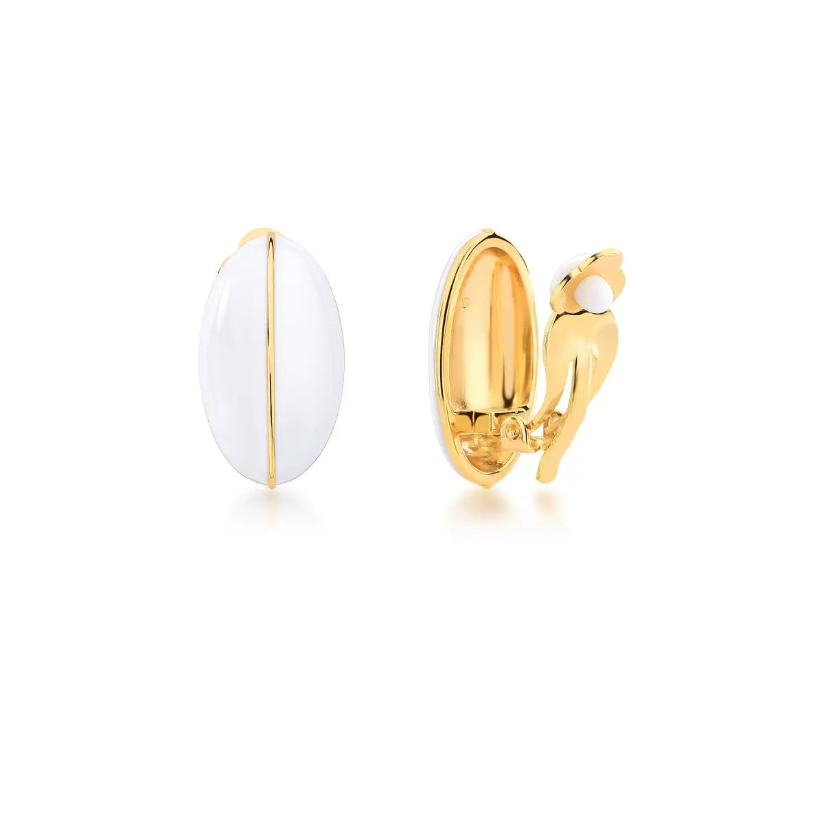 Conjunto Ovais Esmaltados | Ouro 18k