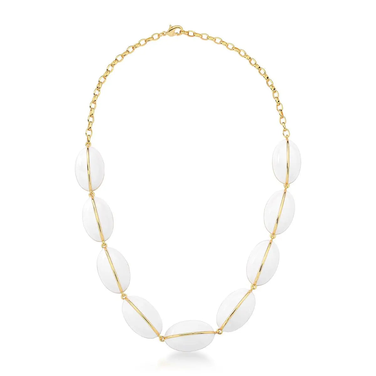 Conjunto Ovais Esmaltados | Ouro 18k