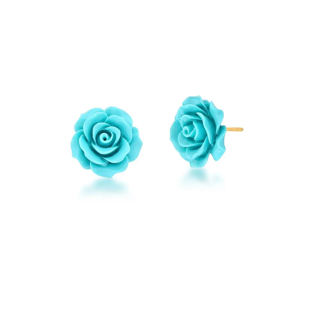 Brinco Flor Esmaltada Baquelite | Ouro 18k